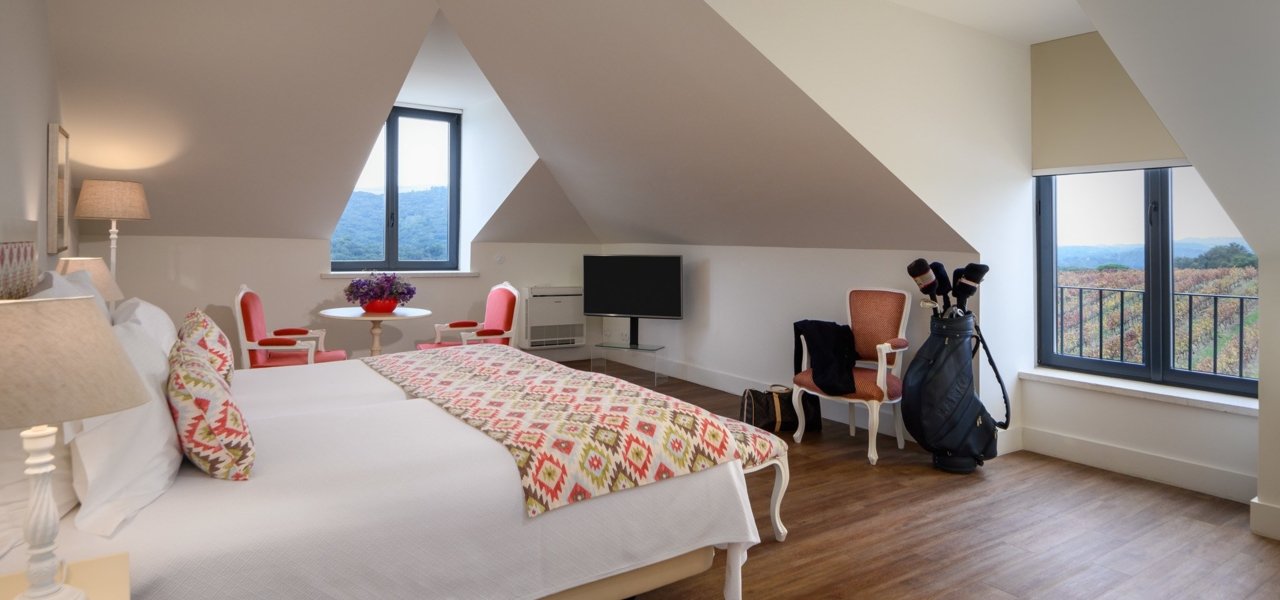 bedroom with view - Wine Paths